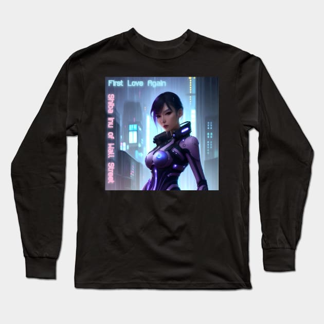 Cyberpunk Girl First Love Again Long Sleeve T-Shirt by animegirlnft